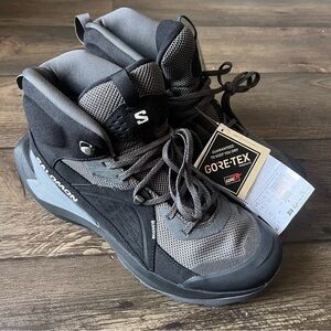 Salomon Men's Elixir Mid Gore-Tex Hiking Boots Black/Gray Size 10 NEW